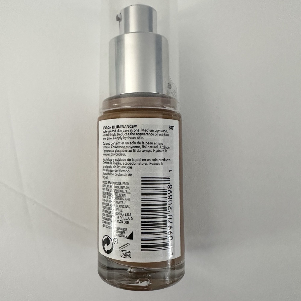 Revlon Illuminance Skin Caring Foundation 501, 1 fl oz New - Picture 2 of 2